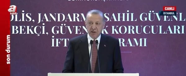 Başkan Erdoğan’dan polis jandarma ve sahil güvenlik personeli ile iftar programında son dakika açıklamaları
