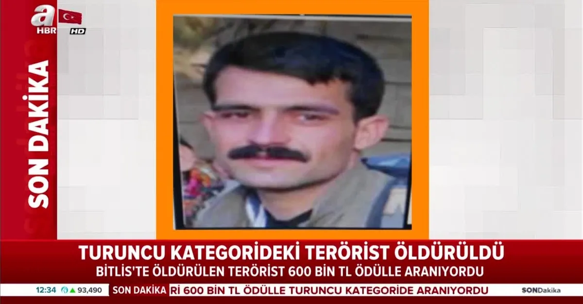 Turuncu kategorideki terörist öldürüldü! 600 bin TL ödülle aranıyordu |Video