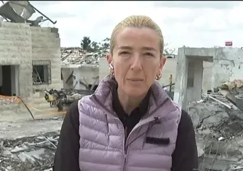 İsrail'deki yıkımı A Haber görüntüledi