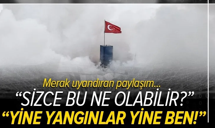 Türkiye Uzay Ajansı Sizce bu ne olabilir? paylaşımıyla merak uyandırdı! Bakan Mustafa Varank yanıtladı: Yine yangınlar yine ben