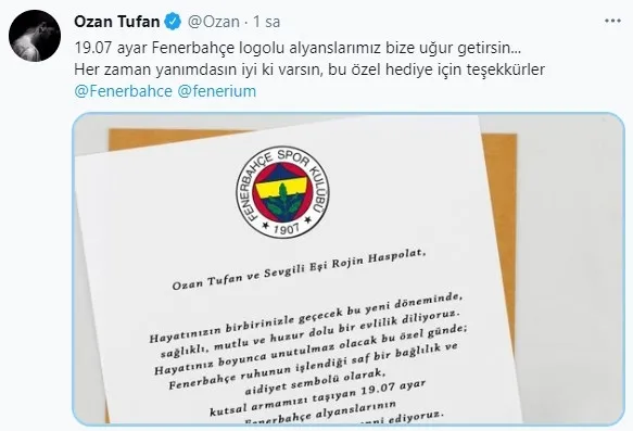 Fenerbahçeli futbolcu Ozan Tufan dünya evine girdi