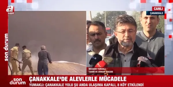 Tarım ve Orman Bakanı İbrahim Yumaklı: Hatay Belen’deki orman yangını büyük oranda kontrol altına alındı