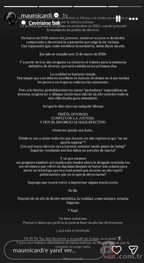 Wanda Nara ile yollar ayrıldı: Icardi'den ilk açıklama 3