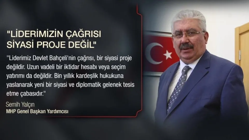 Bahçeli’nin çağrısı siyasi bir proje değil