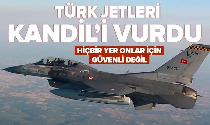 Son dakika: Türk jetleri Kandil’i vurdu! 3 terörist etkisiz hale getirildi