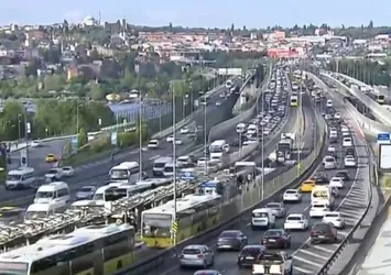 İstanbul'da trafik yoğunluğu!