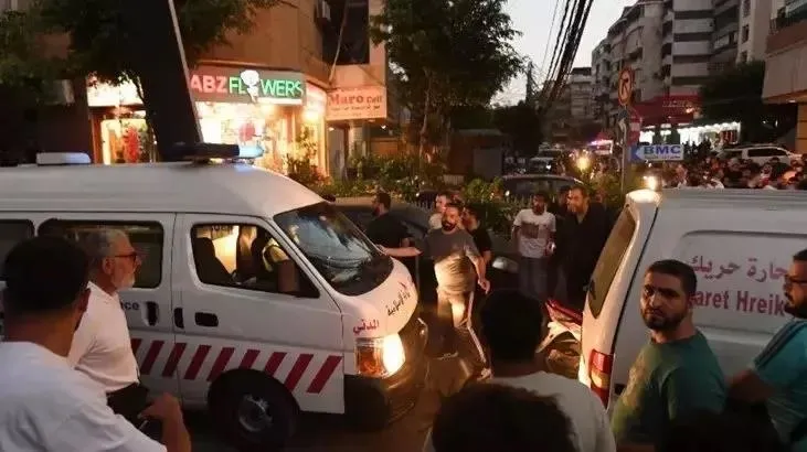İşgalci İsrail'den Lübnan'ın başkenti Beyrut'a saldırı! Üst düzey Hizbullah komutanı hedef alındı | A Haber patlama bölgesinde
