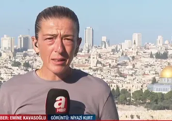 Son dakika haberini A Haber canlı yayınında duyurdu! Katil İsrail'in iki kez vurduğu Cibaliye Kampı uydudan görüntülendi