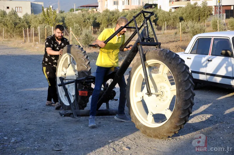 Hurda parçalardan dev araç yaptı! Gören hayrete düşüyor 2