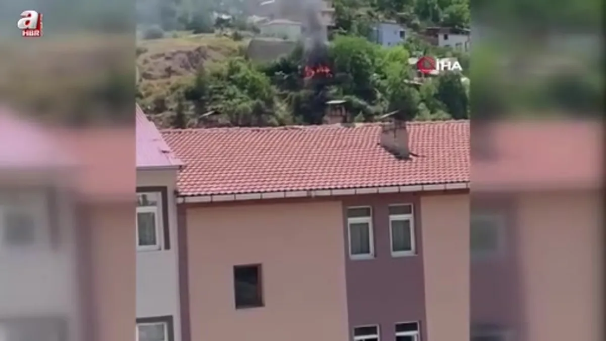 Bahçede yakılan ateş yangına neden oldu