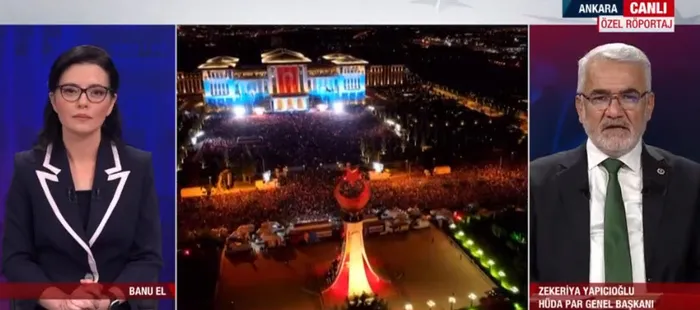 HÜDA PAR Genel Başkanı Zekeriya Yapıcıoğlu A Haber’de! Muhalefet sert tepki: Bizi kadın düşmanı yaptılar!