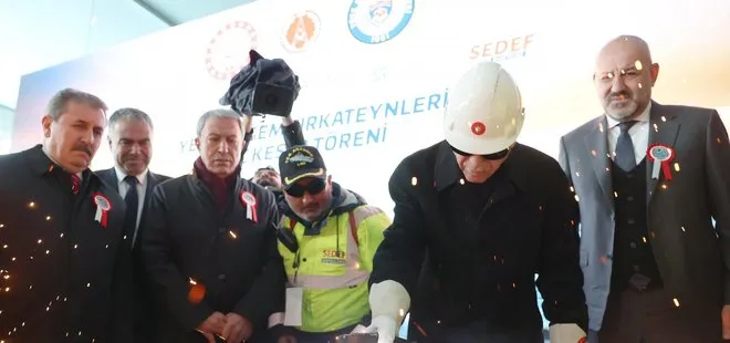 Başkan Erdoğan Yeni MİLGEM Fırkateynleri Sac Kesme Töreni’nde ilk kaynağı yaptı! Mavi Vatan’da gücümüze güç katacak