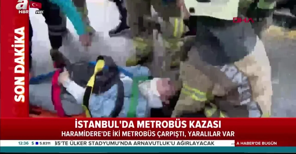 İstanbul'da metrobüs kazası! Yaralılar var