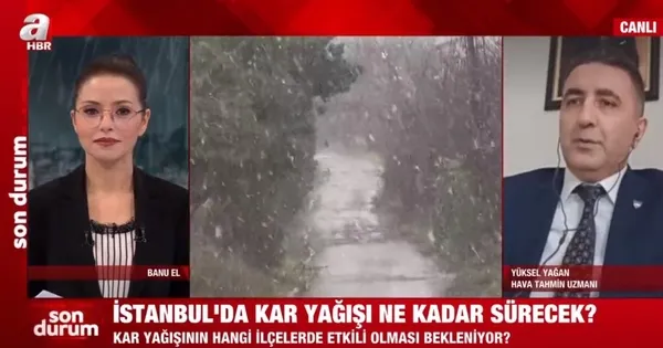 İstanbul’da kar yağışı başladı! İstanbul için kar yağışı açıklaması! Hava sıcaklığı -2 derece olacak!