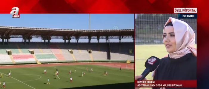 Şampiyon olan ilk kadın başkan Cevher Erdem A Haber’de: Adıyaman taraftarına armağan olsun - 6