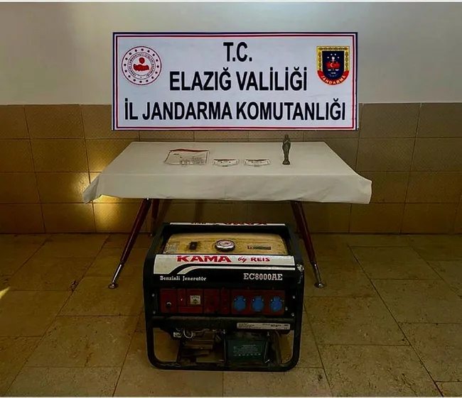 Elazığ’da tarihi eser operasyonunda 3 şüpheli yakalandı