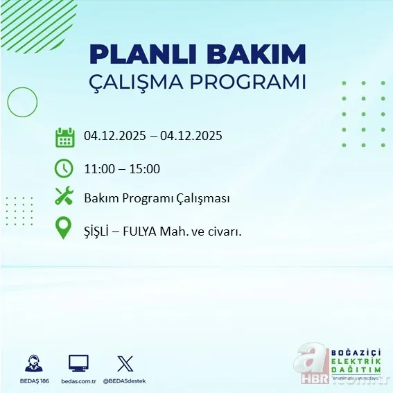 Gözler o listede! İstanbul’da 9 saatlik elektrik kesintisi: Hangi ilçeler etkilenecek? 17