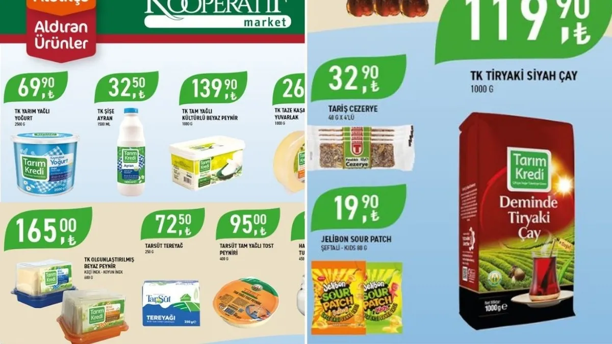 Tarım Kredi'de indirim yağmuru başladı: Kangal sucuk, beyaz peynir, tiryaki çay, dondurulmuş somon...