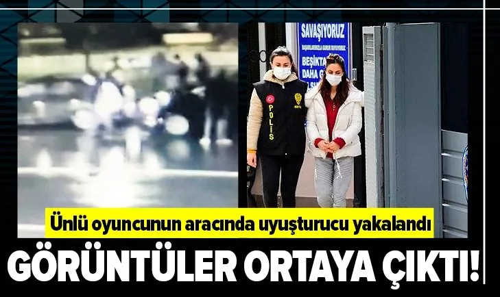 Polis şüphelenip aradı Ayşegül Çınar'ın aracında uyuşturucu yakalandı! Görüntüler ortaya çıktı