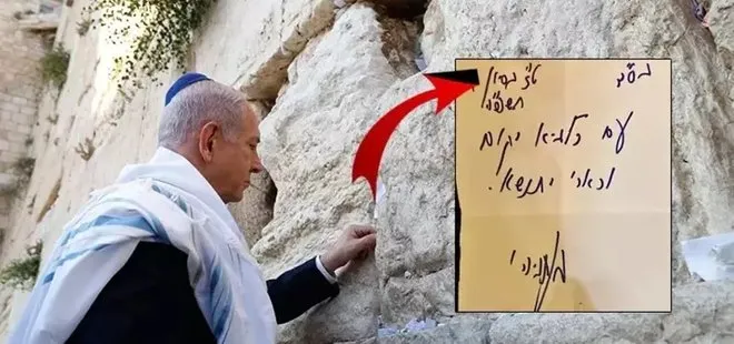 Katil Netanyahu 1 gün önce saldırı sinyalini böyle vermiş! Ağlama Duvarı’ndaki ayrıntı her şeyi anlattı