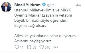 Son dakika: AK Parti Milletvekili Markar Esayan hayatını kaybetti