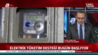 Elektrik tüketim desteği bugün başlıyor