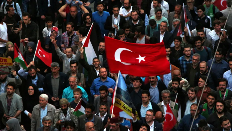 Beyoğlu'nda "Kudüs" protestosu