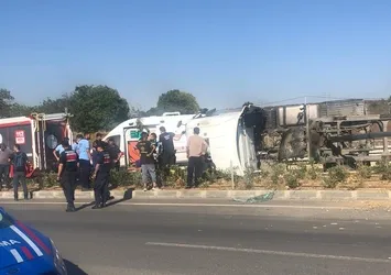 Tekirdağ'da kamyon kazası: 1 yaralı