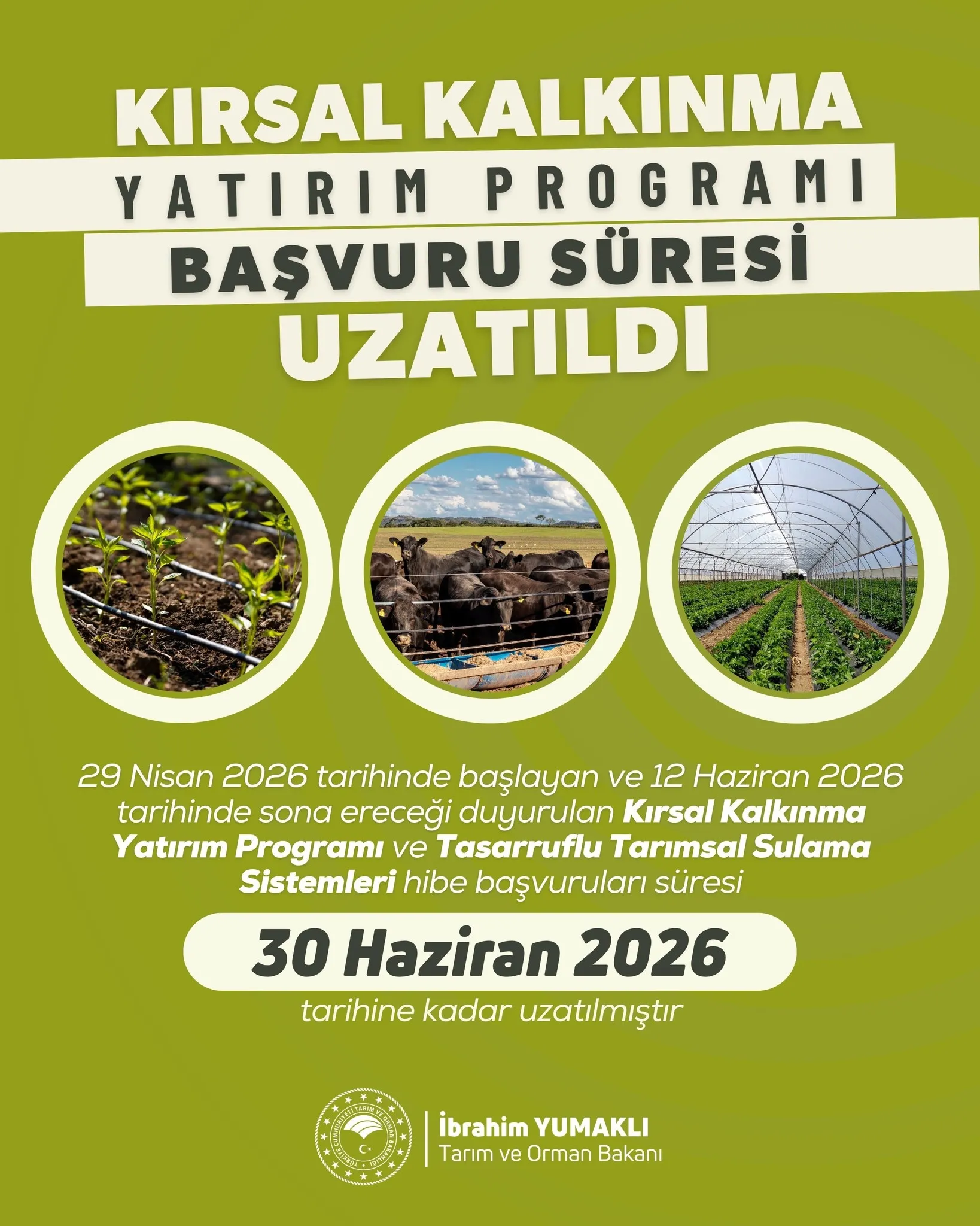 Kırsalda bereketi artıracak destek: Hibe programında süre uzatıldı!
