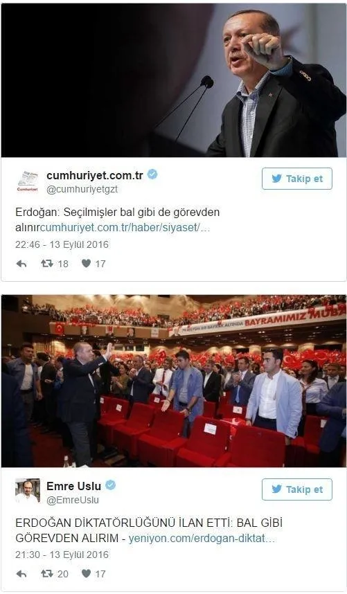 Erdoğan'ın sözlerini böyle çarpıttılar - 1