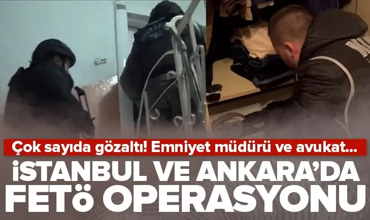 İstanbul ve Ankara’da FETÖ operasyonu! Çok sayıda şüpheli şahıs yakalandı...