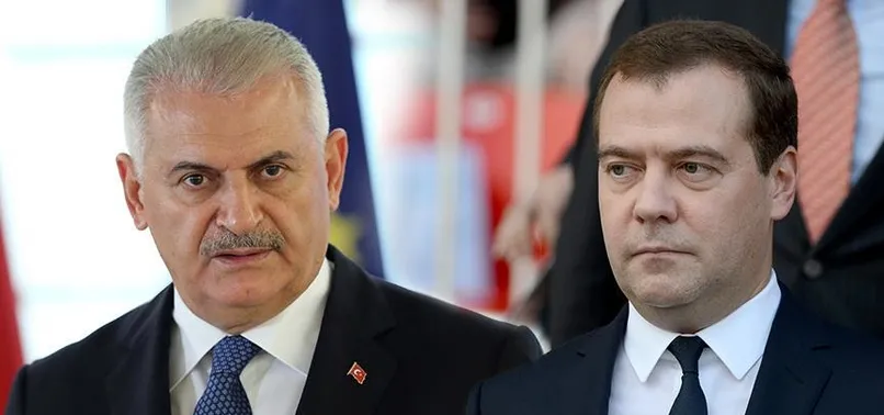 Başbakan Yıldırım'dan Dmitri Medvedev'e tebrik telefonu