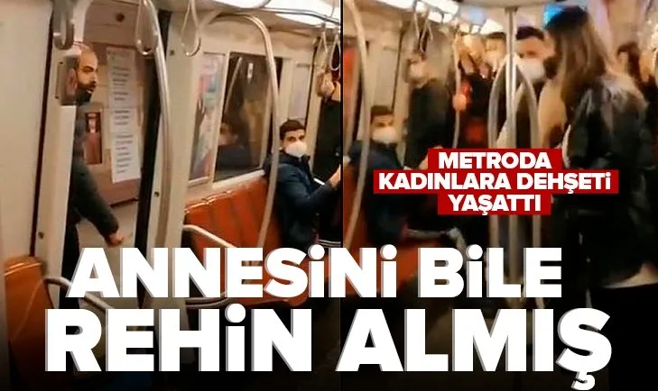 Bıçaklı metro saldırganı annesini bile rehin almış!