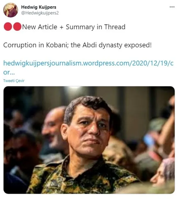 Belçikalı araştırmacı yazdı! Terörist elebaşı Ferhat Abdi Kobani’de hanedanlık kurdu