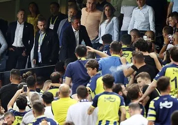 Fenerbahçe Başkanı Ali Koç taraftarlarla tartıştı