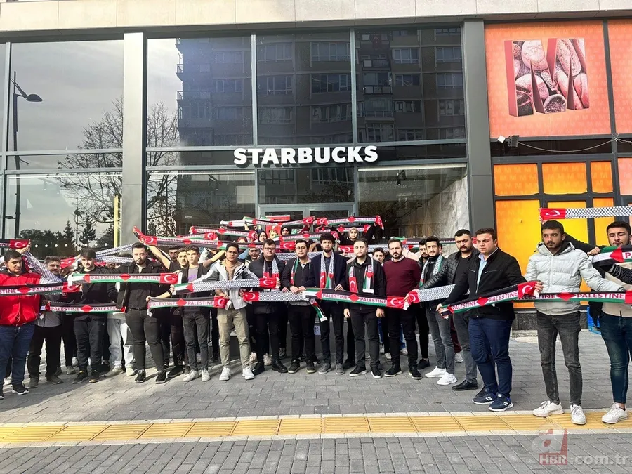 AK Parti Gençlik Kolları’ndan Starbucks’ta büyük Gazze eylemi: Say Stop! 1