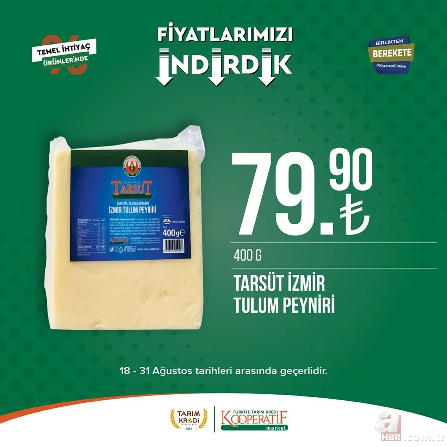 Yeni ürünleri görenler kapıda kuyruk oldu! Tarım Kredi Market listeyi güncellendi! 30'lu yumurta 68.50, Tereyağı 89.90, 40'lı tuvalet kağıdı 168.90 TL... 22