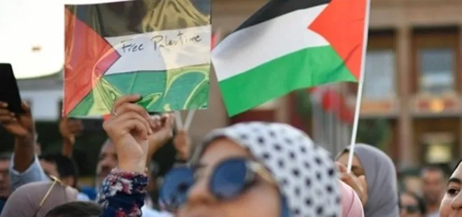 Fas’ta İsrail’in Gazze’ye saldırıları protesto edildi