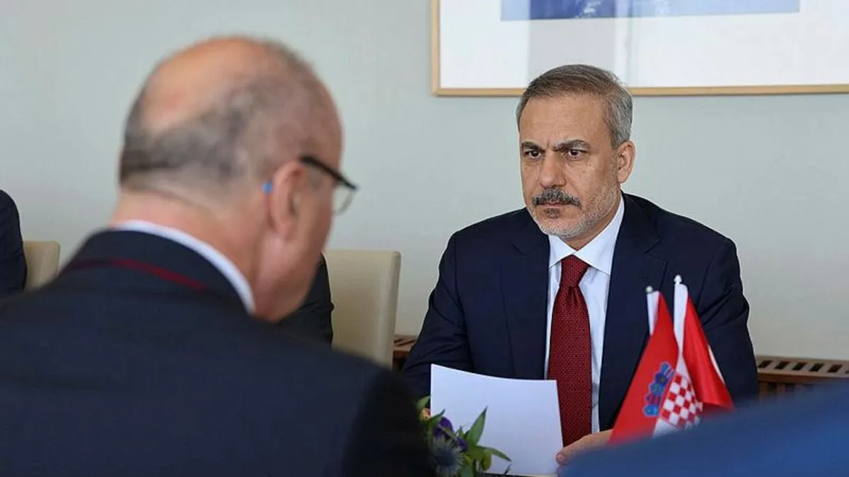 Dışişleri Bakanı Hakan Fidan'dan Hırvatistan'da önemli temaslar