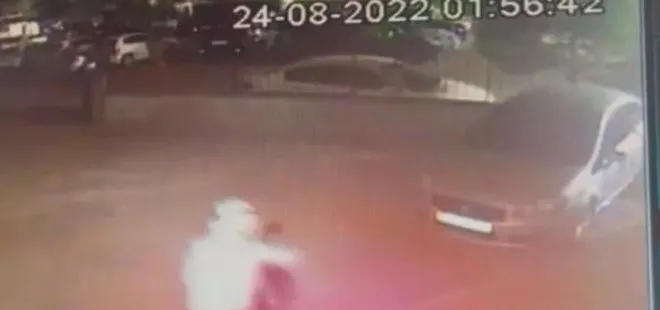 İstanbul’da kasklı motosiklet hırsızı! O anlar kameraya yansıdı