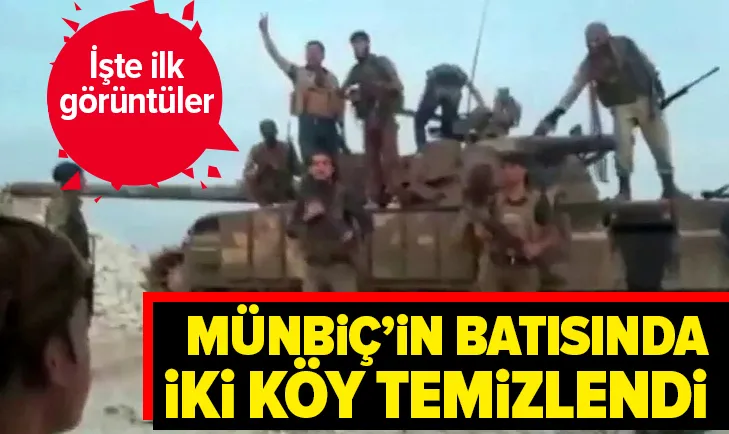 Münbiç'in batısındaki iki köy teröristlerden temizlendi