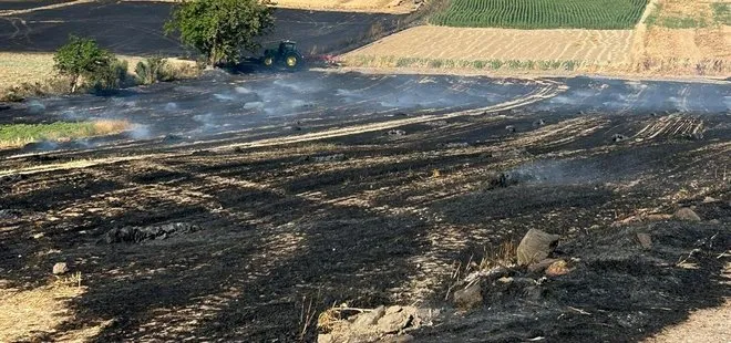 Tekirdağ’da çıkan anız yangını söndürüldü