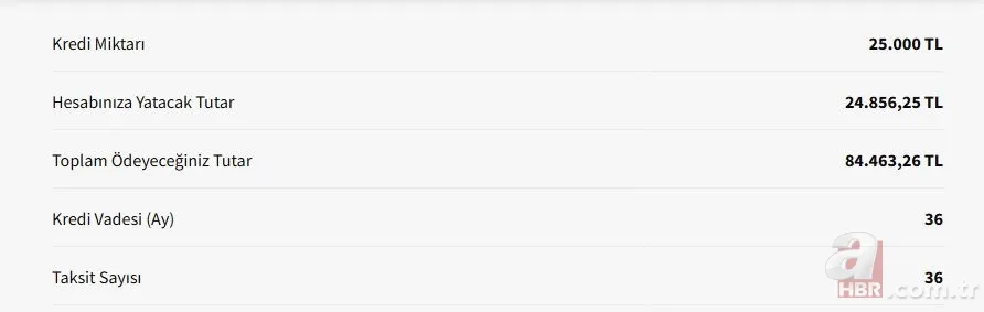 PTT Kasım 2024 İhtiyaç Kredisi Faiz Oranları! 25.000 TL Kredi Kaç TL Taksitle Ödenir? 3