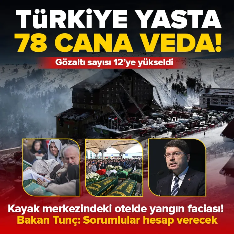 Bolu Kartalkaya Kayak Merkezi’nde otel yangını