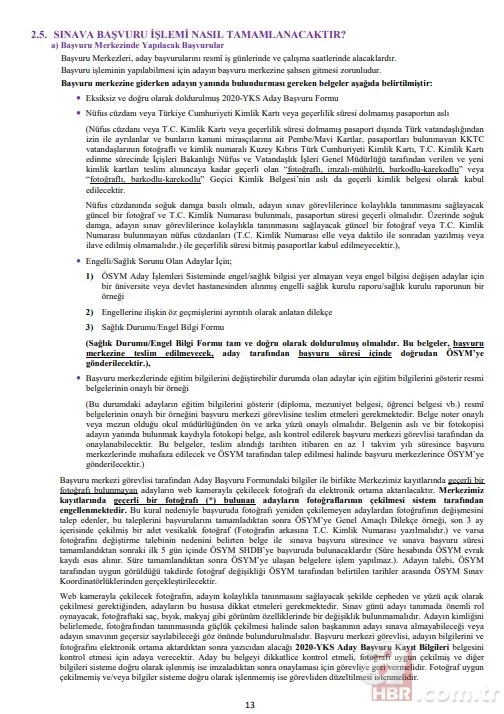 YKS başvuru kılavuzu tam 142 sayfa! YKS 2020 başvurusu yapmadan mutlaka okuyun! İşte 2020 YKS başvuru kılavuzu 17