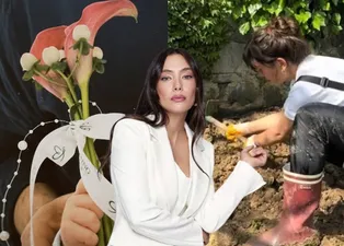 Neslihan Atagül minik oğlu Aziz’i kendi ürettiği besinlerle besliyor!