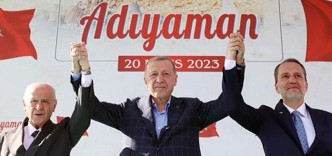 MHP lideri Devlet Bahçeli’nden Adıyaman’da flaş açıklamalar: Milletimizin gönlündeki aday Erdoğan’dır
