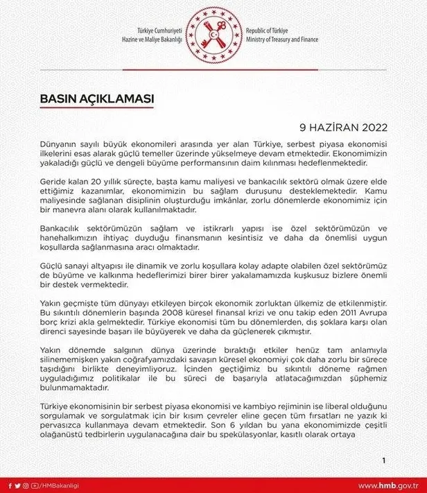 Hazine ve Maliye Bakanı ne zaman açıklama yapacak? Yeni Ekonomi Paketi açıklandı mı?