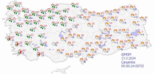 1709956598034.png Çok sayıda ile kar ve sağanak yağış uyarısı! Meteoroloji haritaları güncelledi! İstanbul Ankara İzmir hava durumu... - 9