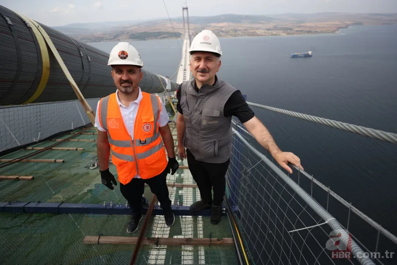 1915 Çanakkale Köprüsü için büyük gün: İlk adım atıldı! 318 metre yükseklikten görüntülendi 8